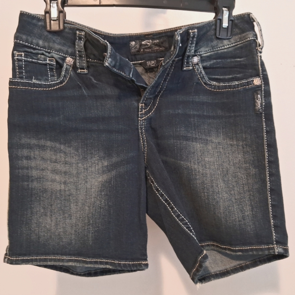Women's Silver Shorts Waist 27